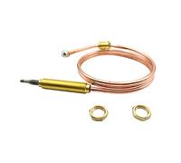 Earth Star universale gas termocoppia 0.6 meters lunghezza utilizzabile su barbecue o focolare stufa o gas scaldabagno M8 x 1 estremità testa dado e punta