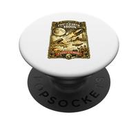 Earth to the Moon Vintage Space Illustration PopSockets PopGrip Adesivo