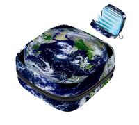 Earth Universe - Kit primo ciclo mestruale per ragazze, salvaslip per tamponi, porta assorbenti con cerniera, organizer per tovaglioli sanitari