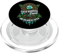 Earth Whispers Peace and Dreamers Listen Dreamcatcher Boho PopSockets PopGrip per MagSafe