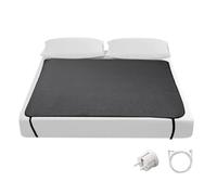Earthing.es Tappetino Grounding Letto (Earthing Mat) - Antinfiammatorio & Sonno Profondo Naturale - Coprimaterasso PU Conduttivo per Messa a Terra - Kit Completo Cavo 4.5m (XL - 137x185cm)