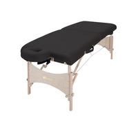 Earthlite Harmony DX, Lettino da massaggio, pieghevole, con borsa da trasporto, Nero (NT Black), ca. 76 x 185,5 x 58,5-84 cm