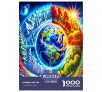 Earth's Four Seasons Puzzle 1000 Pezzi Impossibile - Regalo Perfetto Universe Puzzle Giocattolo Decompressivo Intellettuale Educativo Intrattenimento Creativo Per La Decorazione Della Casa 38x26cm/100