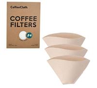 Earthtopia Set di 3 filtri riutilizzabili per caffè in Tessuto, 100% Cotone Biologico, Filtro Permanente Multiuso, Filtro Permanente (Taglia 4)