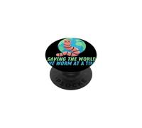 Earthworm Earth Day Salvare il mondo un verme alla volta PopSockets PopGrip Adesivo