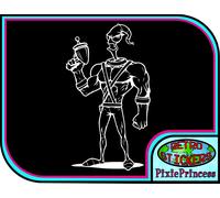 Earthworm Jim G Adesivo Vinile Auto Console PS4 Xbox Muro Camera Laptop Finestra