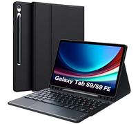 Earto Tastiera Samsung Tab S10 Lite/S10 FE/S9/S9 FE Smart Touchpad, Supporto S-Pen, Rimovibile Magnetico Tastiera per Samsung Galaxy Tablet S9 11"/S9 FE 10.9", 2 Canali BT, Spagnolo Ñ, Nero