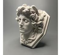 EASCHEER Statua della mitologia greca, testa di Medusa, 10,9 cm, divinità greca