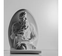 EASCHEER Statuette di Mosè, 10 cm, statue greche di Michelangelo, decorazione per la casa, mitologia greca