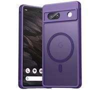 EASDNB Custodia magnetica per Google Pixel 7A per Magsafe, per Pixel 7A Case, protezione per fotocamera, antiurto, antigraffio, trasparente, per Google 7A, viola