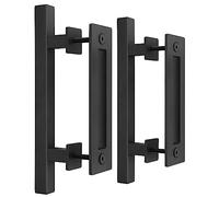 EaseLife Confezione da 2 maniglie scorrevoli da 30,5 cm per porta da fienile e tiranti, rustiche, doppio lato, resistenti