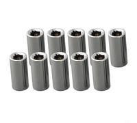 EaseSunny 10pcs 1/4 di pollice Square Drive a Hex Shank Adapter Socket Set Heavy Duty Chrome Vanadio Cacciavite Bit Converter per Impact Driver Strumenti di Costruzione