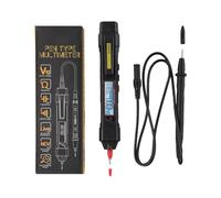 EaseSunny A3006 - Multimetro digitale a penna 2 in 1, tester di tensione AC/DC con induzione NCV, rilevamento neutro in diretta, display retroilluminato e torcia elettrica per elettricisti