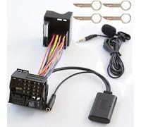 EaseSunny Cavo adattatore ingresso AUX per Ford 5000CD 6000CD, cavo audio 12 pin con microfono per chiamate in vivavoce, compatibile con Focus Fiesta Mondeo Kuga