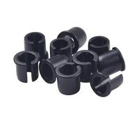 EaseSunny Confezione da 10 adattatori per valvole in gomma per conversione da americana a francese, riduttori di fori in plastica per un collegamento sicuro, nero, rosso, giallo