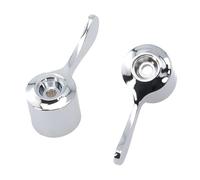 EaseSunny Coppia di manopole di ricambio per miscelatore lavabo, in ottone cromato da 1/4 di giro, kit di conversione per rinnovare vecchi rubinetti