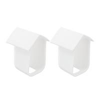 EaseSunny Custodia protettiva in silicone per Eufy Cam 2C/2C Pro, resistente alle intemperie, antigraffio, ventilata, facile da installare, nera, confezione da 2