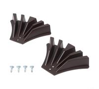 EaseSunny Deviatore per grondaia, confezione da 2 pezzi, kit di dispersione dell'acqua piovana per tubi 3 x 4, 2 x 3, protezioni di estensione in PP per erosione del fondotinta (marrone)