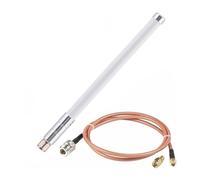 EaseSunny Kit antenna, antenna bianca da 32 cm con cavo RG142 da 1 m, adattatore piccolo per comunicazione wireless LoRa Helium Hotspot HNT