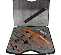 EaseSunny Misuratore per scale, maschera per scale, strumento per gradini, righello in acciaio inox per la lavorazione del legno, kit di misurazione regolabile da 20 a 152 cm con custodia per