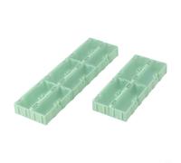 EaseSunny per smd Storage Box 10pcs contenitore trasparente per piccole parti dadi rondelle hardware smistamento design impilabile 75x31.5x21.5mm