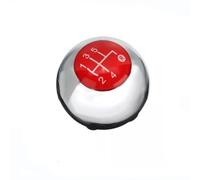 EaseSunny Pomello del cambio manuale, 5 marce, rosso argento, per Fiat 500 500C 2012-2018, OE 55344048, ricambio diretto
