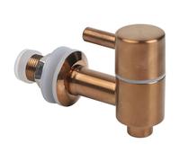 EaseSunny Rubinetto erogatore per bevande dorate per fusti di vino e bevande fredde, beccuccio in rame puro con filtro, adatto per fori di diametro 16-24 mm