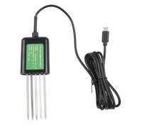 EaseSunny Sensore del suolo USB 7-in-1 per Android, IP68 Impermeabile PH EC Temperatura Umidità NPK Tester Meter per Agricoltura Giardino Ricerca