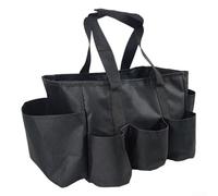 EaseSunny Set di attrezzi da giardino in tessuto Oxford 600D, resistente, con cinghie elastiche per riporre e organizzare - nero 45 x 30 x 21 cm