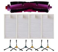 EaseSunny Spazzola principale, spazzole laterali, kit filtro per Midea V12, Eureka J12 Ultra, angoli per pulizia profonda, depilazione animali domestici, set da 11 pezzi