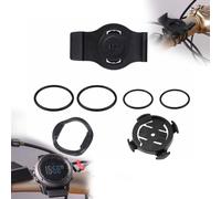 EaseSunny Supporto per orologio da bicicletta, supporto per manubrio bicicletta, staffa per Garmin Fenix 3 5X 5X Plus 6X 7X 8, MK1 MK2, D2, Enduro, GT2 Pro GT3 GT4, ABS nero