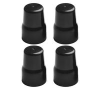 EaseSunny Tappo per valvola del radiatore, copertura per radiatore, in plastica ABS, finitura nera resistente, confezione da 4, per la protezione del sistema di riscaldamento domestico
