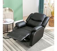 Easexcy Poltrona relax e sdraio singola, poltrona reclinabile con poggiapiedi, XXL, 80 x 90 x 100 cm