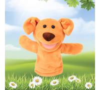 Easfan Puppy Hand Puppet Soft Animal Plush Toy with Movable Mouth Interactive Storytelling Cute Dog Toys Creativity Imagination Christmas Birthday Gif