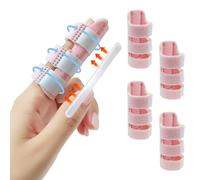 EASICUTI Stecca per dita, 4 pezzi, supporto per dita a grilletto per protezioni rotte, immobilizzazione delle nocche, raddrizzamento e sollievo dal dolore, adatto per indice, medio, anello, rosa