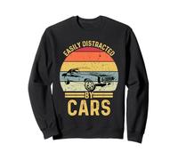 Easily Distracted By Cars Automobile Car Lover Felpa