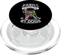 Easily Distracted By Dogs Airedale Terrier Funny Dog Lover PopSockets PopGrip per MagSafe