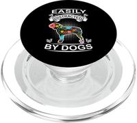 Easily Distracted By Dogs Bulldog Funny Dog Lover PopSockets PopGrip per MagSafe