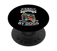 Easily Distracted By Dogs Havanese Dog Lovers Puppy PopSockets PopGrip Adesivo