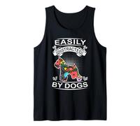 Easily Distracted By Dogs Miniature Schnauzer Dog Lovers Canotta