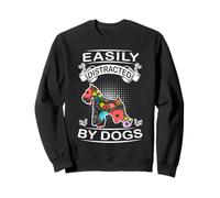 Easily Distracted By Dogs Miniature Schnauzer Dog Lovers Felpa