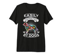 Easily Distracted By Dogs Nova Scotia Duck Tolling Retriever Maglietta Premium
