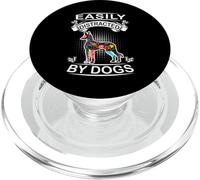 Easily Distracted By Dogs Pharaoh Hound Funny Dog Lover PopSockets PopGrip per MagSafe