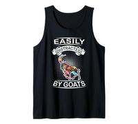 Easily Distracted By Goats Funny Animal Goat Loves Canotta