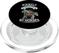 Easily Distracted By Horses Funny Animal Horse Loves PopSockets PopGrip per MagSafe