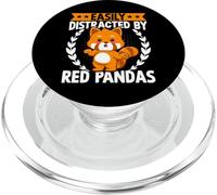 Easily Distracted by Red Pandas Funny Cute Kawaii Red Panda PopSockets PopGrip per MagSafe