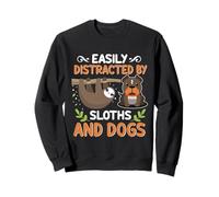 Easily Distracted By Sloths And Dogs Sloth Felpa