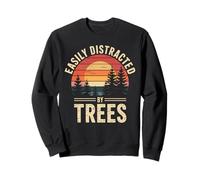 Easily Distracted By Trees - Funny Arborist Vintage for Men Felpa