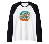 Easily Distracted By Turtles Cute Funny Sea Turtle Lover Maglia con Maniche Raglan