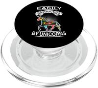 Easily Distracted By Unicorns Funny Animal Unicorn Loves PopSockets PopGrip per MagSafe